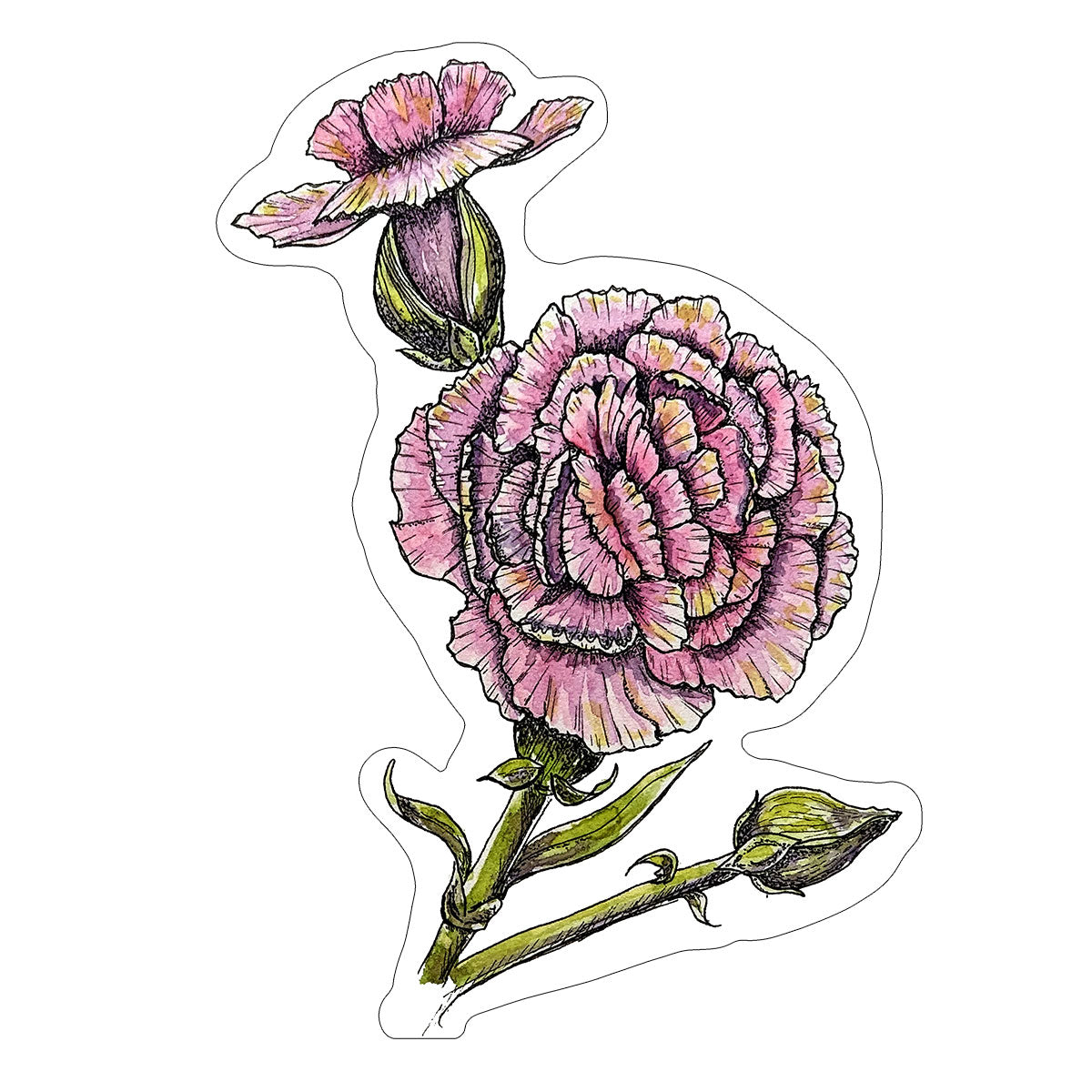 Vinyl Stickers/ Decals - Sacred Flower - 32 Flowers Available