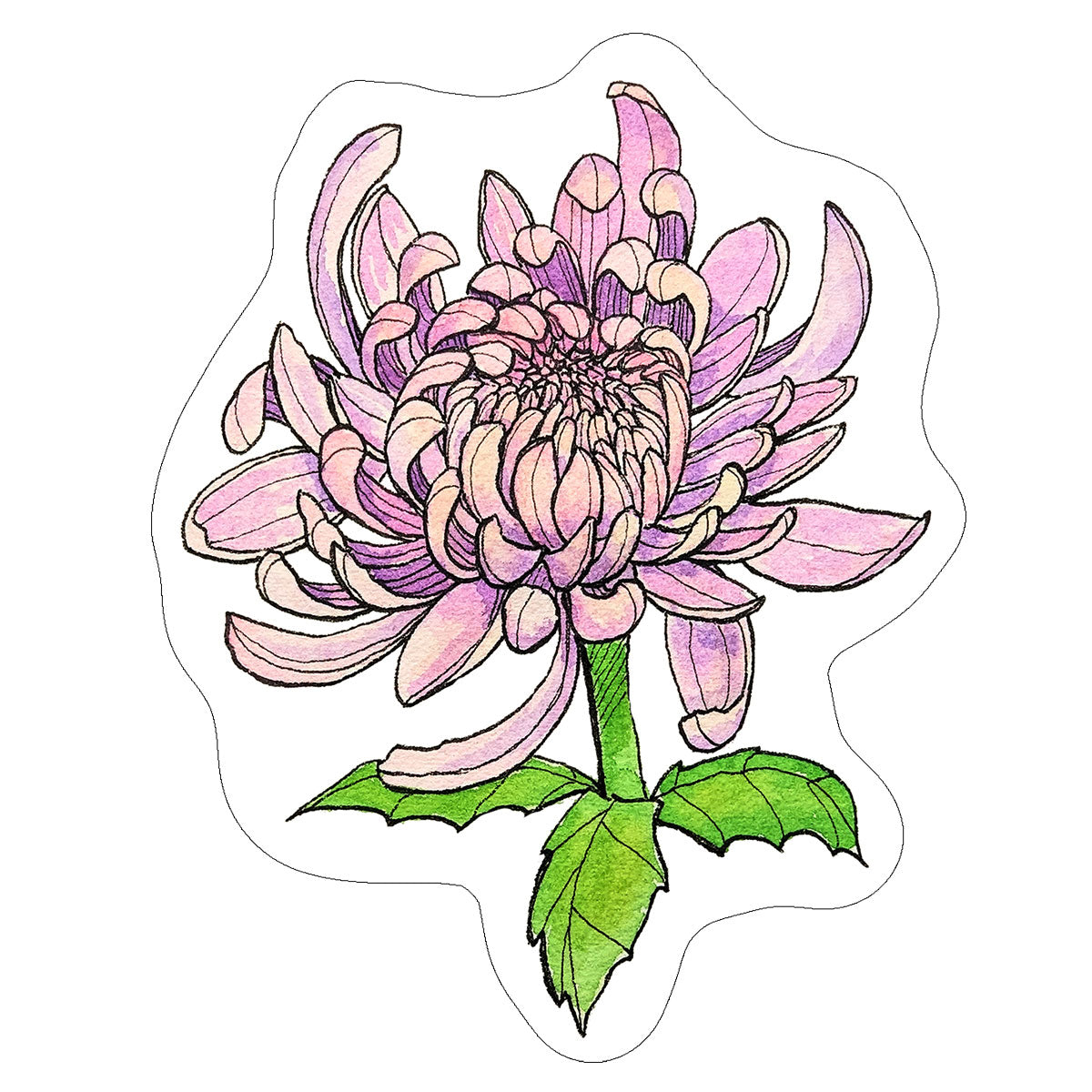 Vinyl Stickers/ Decals - Sacred Flower - 32 Flowers Available