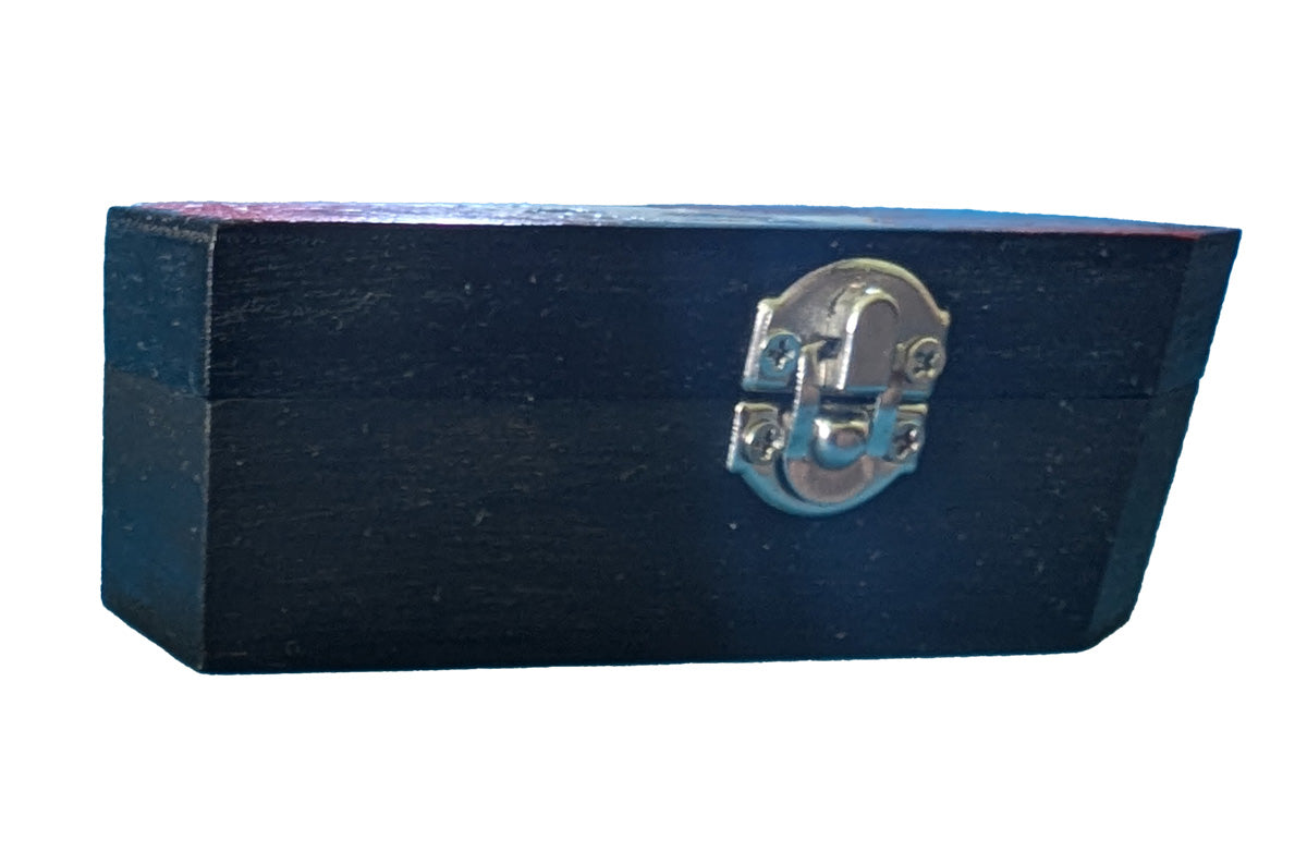 Coffin Trinket Box with Skull and Mushrooms