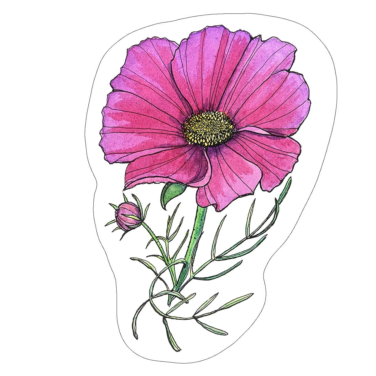 Vinyl Stickers/ Decals - Sacred Flower - 32 Flowers Available