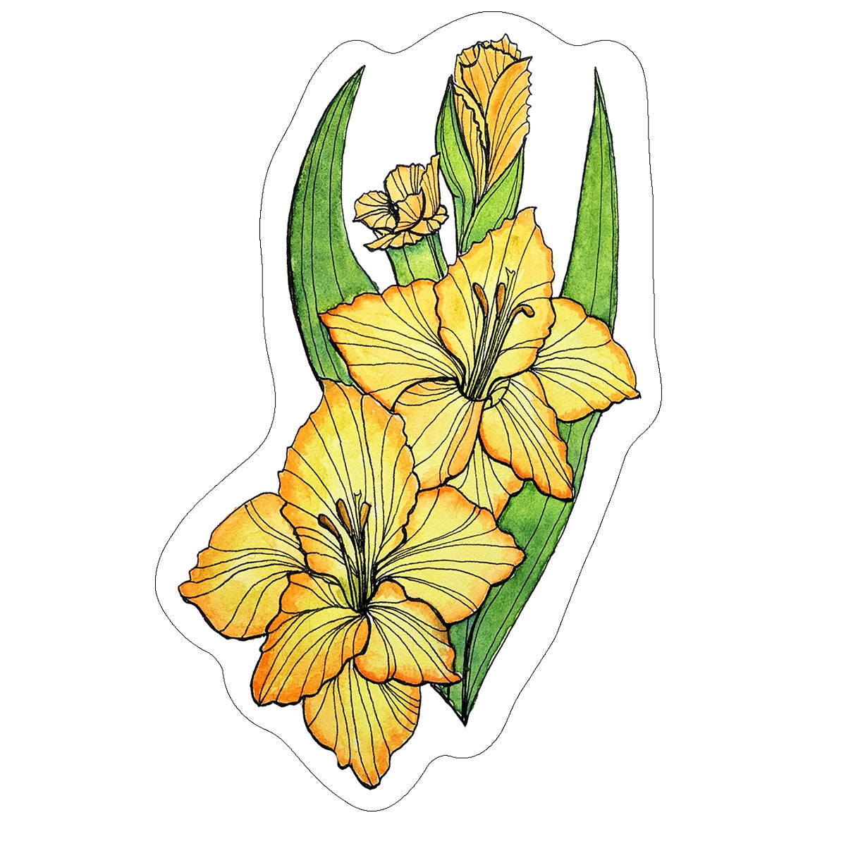 Vinyl Stickers/ Decals - Sacred Flower - 32 Flowers Available