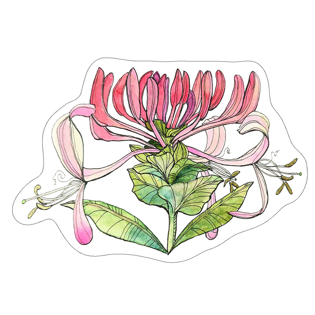 Vinyl Stickers/ Decals - Sacred Flower - 32 Flowers Available