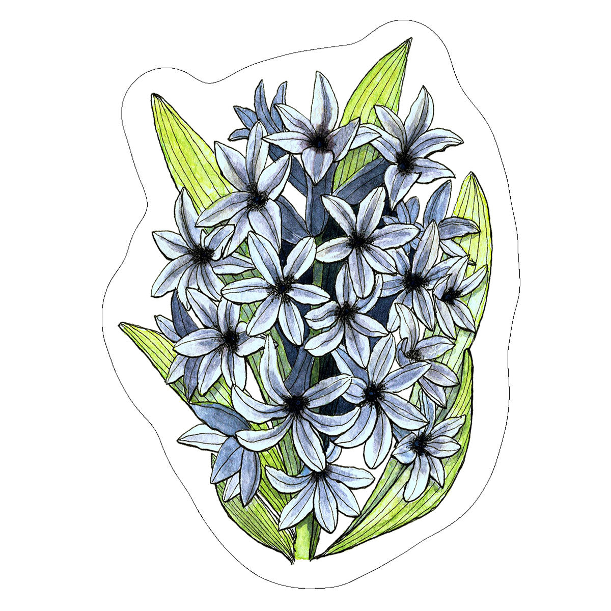 Vinyl Stickers/ Decals - Sacred Flower - 32 Flowers Available