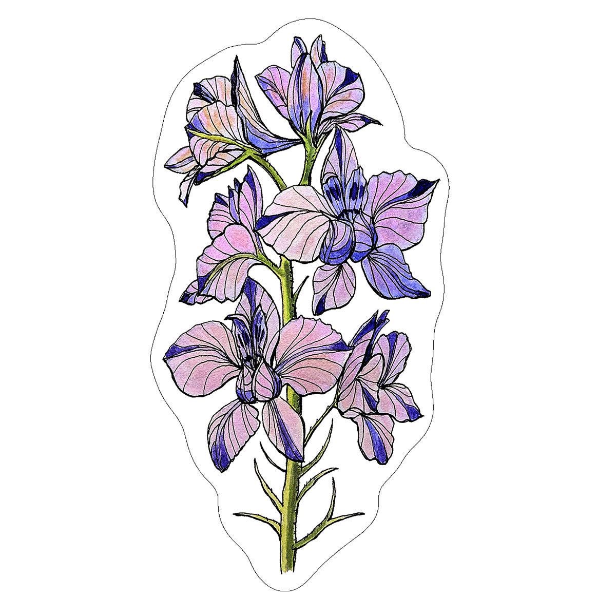 Vinyl Stickers/ Decals - Sacred Flower - 32 Flowers Available