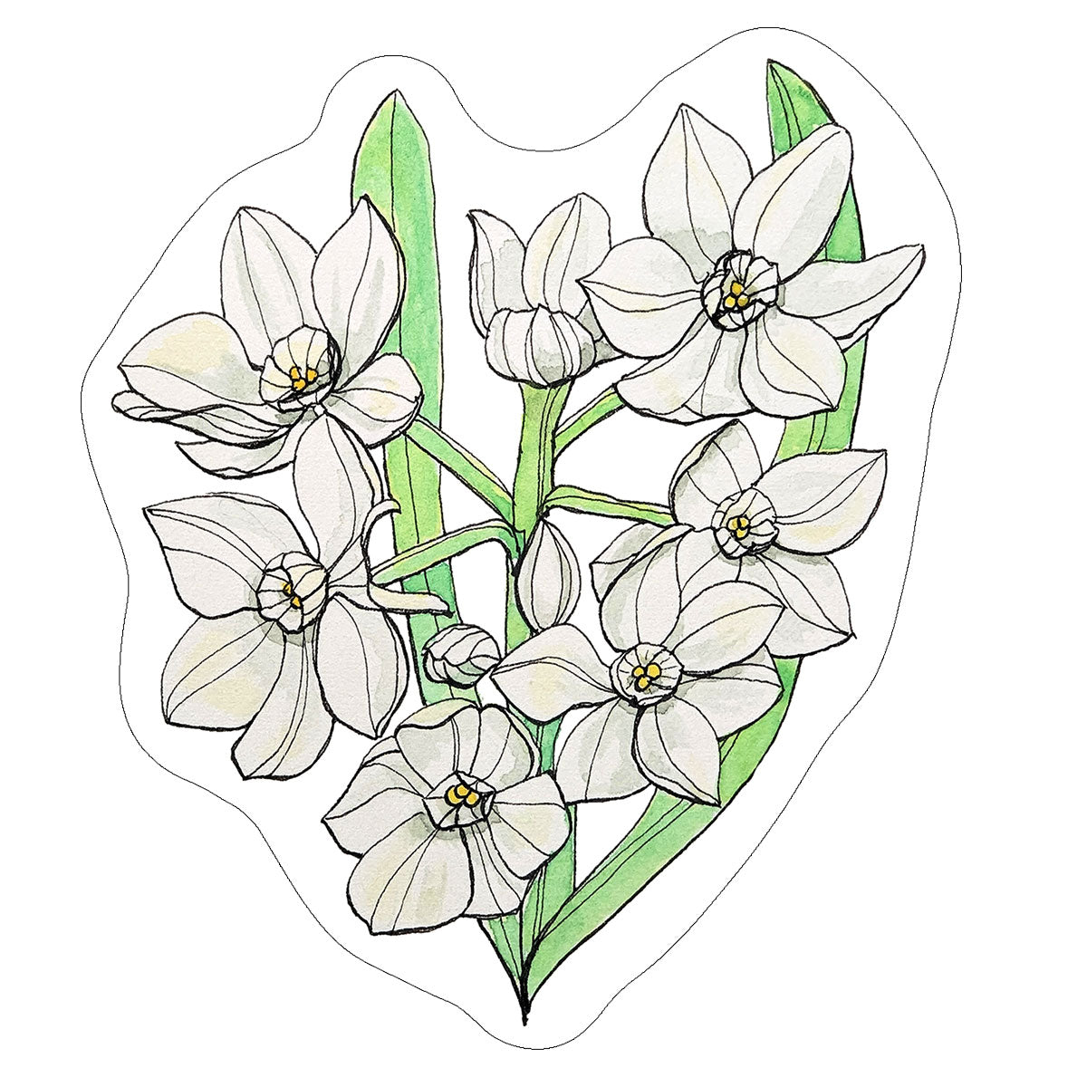 Vinyl Stickers/ Decals - Sacred Flower - 32 Flowers Available