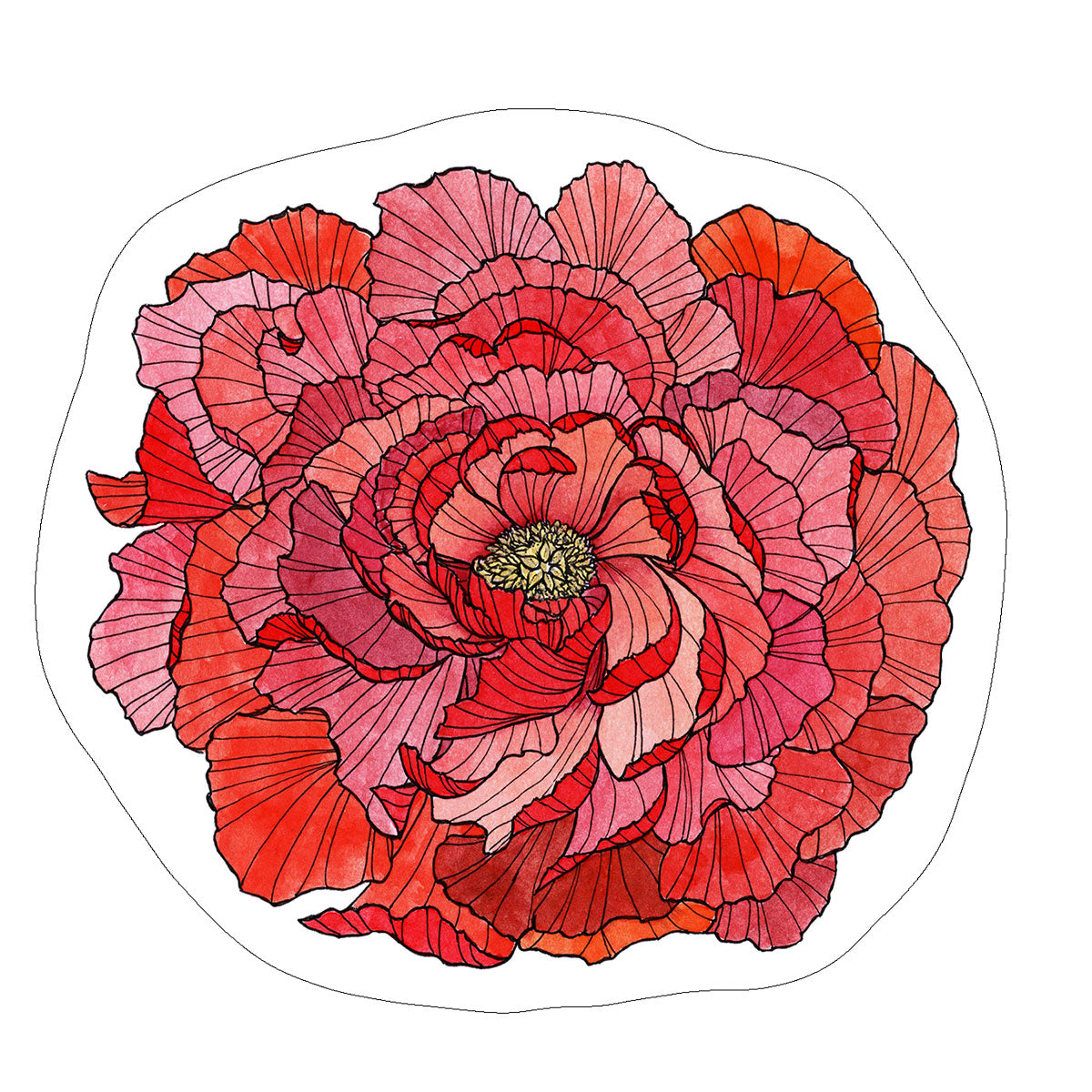 Vinyl Stickers/ Decals - Sacred Flower - 32 Flowers Available