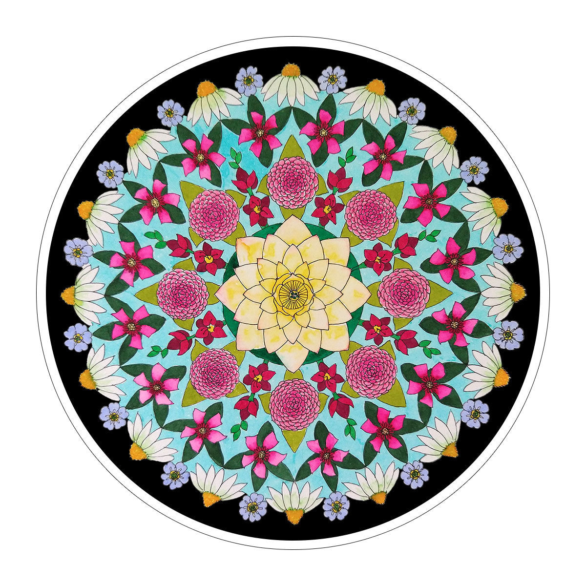 Vinyl Stickers/ Decals - Mandala - 18 Mandalas Available