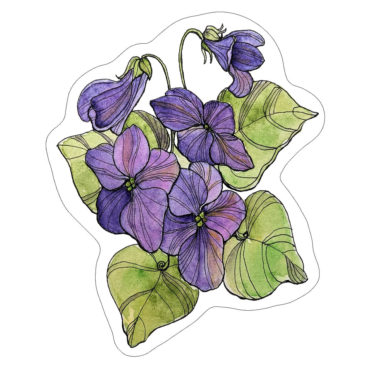 Vinyl Stickers/ Decals - Sacred Flower - 32 Flowers Available